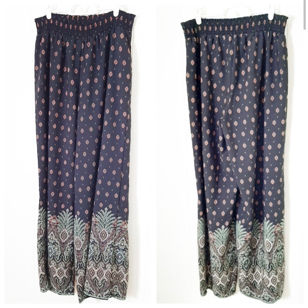 No Comment lightweight boho palazzo pants XL